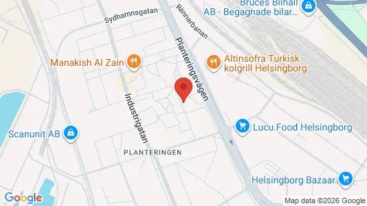 Apartments for rent i Helsingborg - kort over placeringen