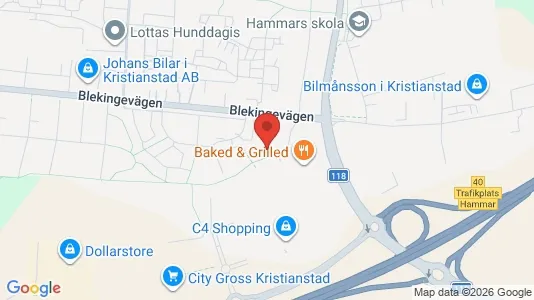 Apartments for rent i Kristianstad - kort over placeringen