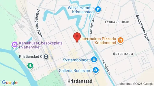 Apartments for rent i Kristianstad - kort over placeringen