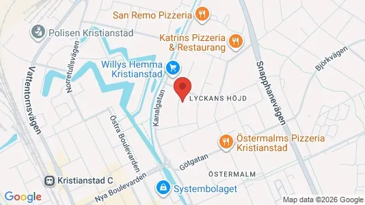 Apartments for rent i Kristianstad - kort over placeringen