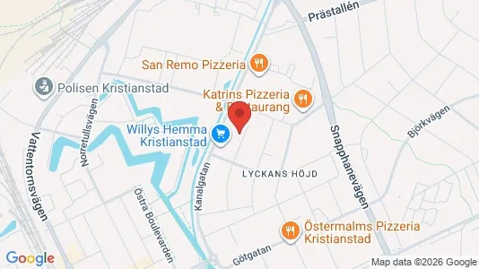 Apartments for rent i Kristianstad - kort over placeringen