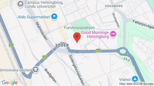 Apartments for rent i Helsingborg - kort over placeringen