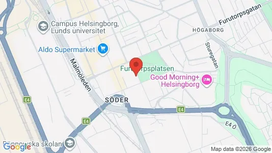 Apartments for rent i Helsingborg - kort over placeringen