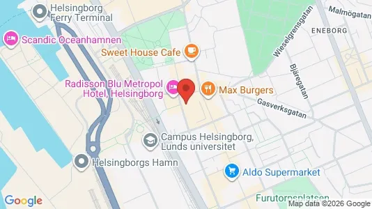 Apartments for rent i Helsingborg - kort over placeringen