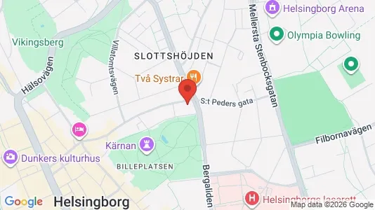 Apartments for rent i Helsingborg - kort over placeringen