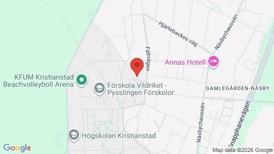 Rooms for rent i Kristianstad - kort over placeringen