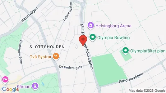 Apartments for rent i Helsingborg - kort over placeringen