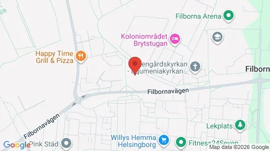 Apartments for rent i Helsingborg - kort over placeringen