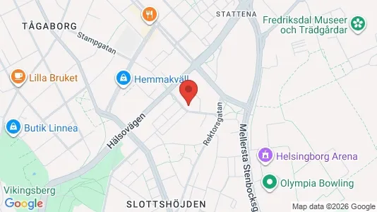 Apartments for rent i Helsingborg - kort over placeringen