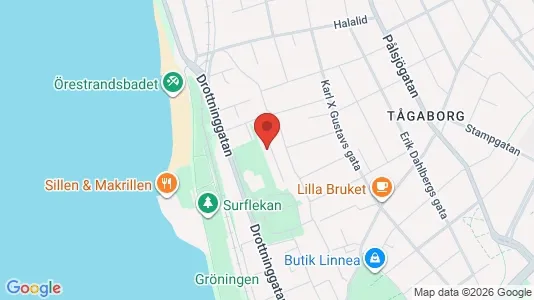 Apartments for rent i Helsingborg - kort over placeringen