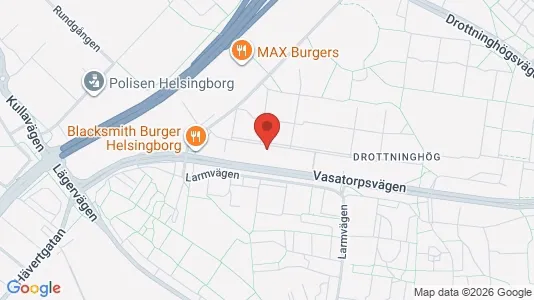 Apartments for rent i Helsingborg - kort over placeringen