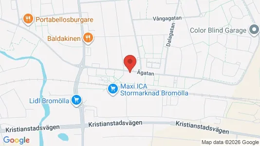 Apartments for rent i Bromölla - kort over placeringen