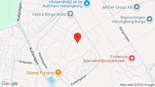 Apartments for rent i Helsingborg - kort over placeringen