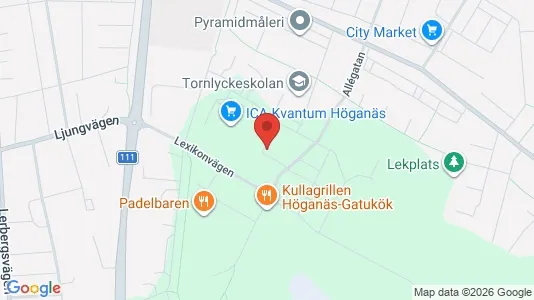 Apartments for rent i Höganäs - kort over placeringen