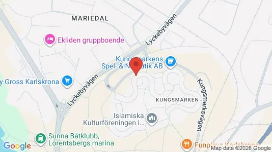 Apartments for rent i Karlskrona - kort over placeringen