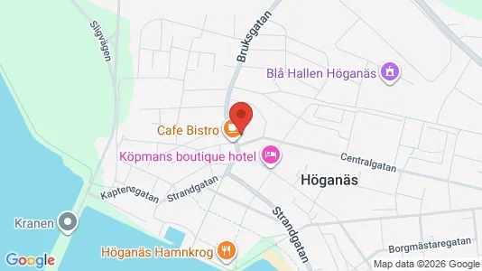 Apartments for rent i Höganäs - kort over placeringen