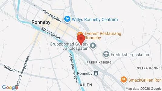 Apartments for rent i Ronneby - kort over placeringen