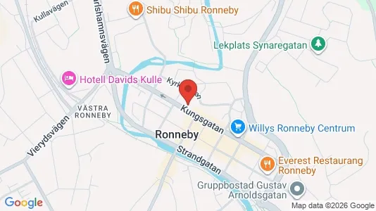 Apartments for rent i Ronneby - kort over placeringen