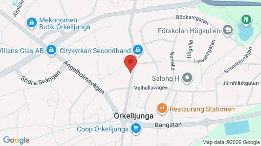 Apartments for rent i Örkelljunga - kort over placeringen