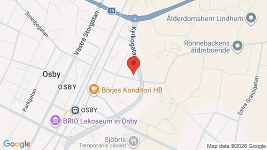 Apartments for rent i Osby - kort over placeringen
