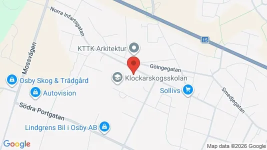 Apartments for rent i Osby - kort over placeringen