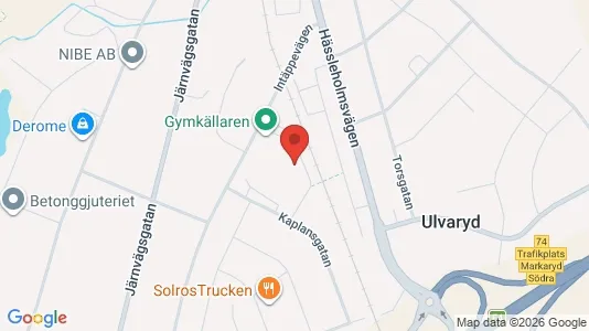 Apartments for rent i Markaryd - kort over placeringen