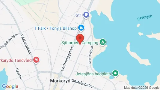 Apartments for rent i Markaryd - kort over placeringen