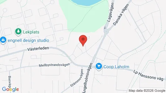 Apartments for rent i Laholm - kort over placeringen