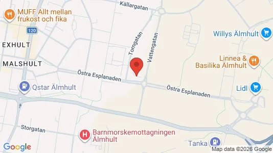 Apartments for rent i Älmhult - kort over placeringen