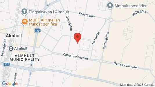 Apartments for rent i Älmhult - kort over placeringen