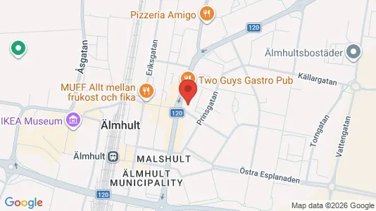 Apartments for rent i Älmhult - kort over placeringen