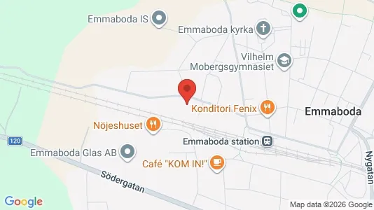 Rooms for rent i Emmaboda - kort over placeringen