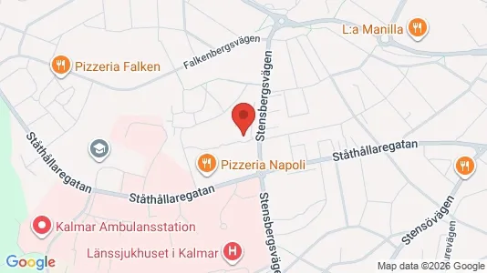 Apartments for rent i Kalmar - kort over placeringen