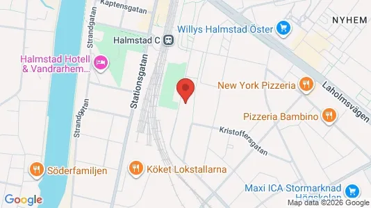 Apartments for rent i Halmstad - kort over placeringen