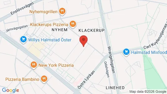 Apartments for rent i Halmstad - kort over placeringen