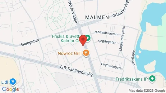 Apartments for rent i Kalmar - kort over placeringen