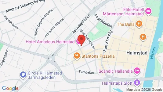Apartments for rent i Halmstad - kort over placeringen