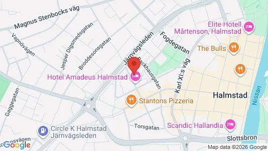 Apartments for rent i Halmstad - kort over placeringen
