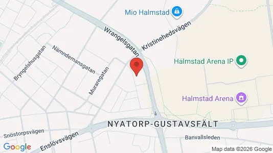 Apartments for rent i Halmstad - kort over placeringen