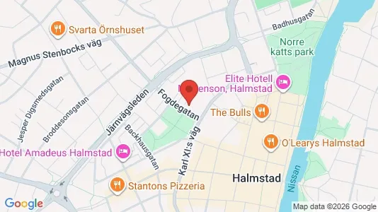 Apartments for rent i Halmstad - kort over placeringen