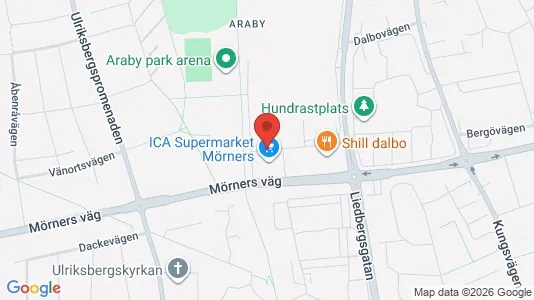 Apartments for rent i Växjö - kort over placeringen