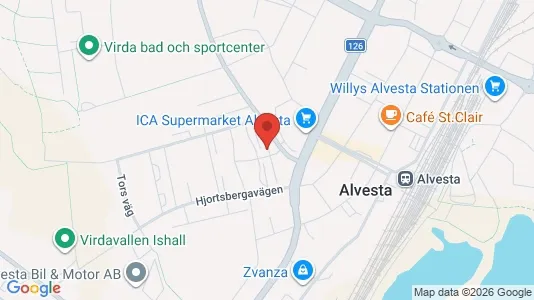 Apartments for rent i Alvesta - kort over placeringen
