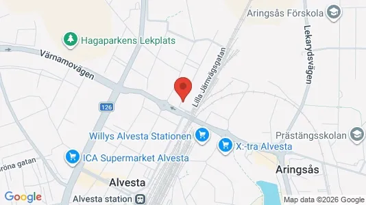 Apartments for rent i Alvesta - kort over placeringen
