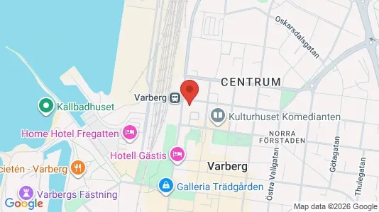 Apartments for rent i Varberg - kort over placeringen