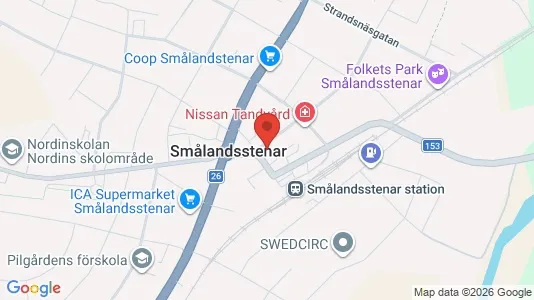 Apartments for rent i Gislaved - kort over placeringen