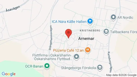 Apartments for rent i Oskarshamn - kort over placeringen