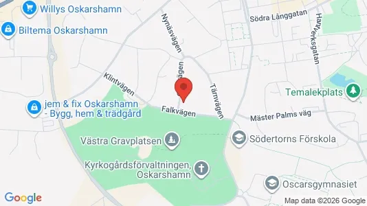 Apartments for rent i Oskarshamn - kort over placeringen