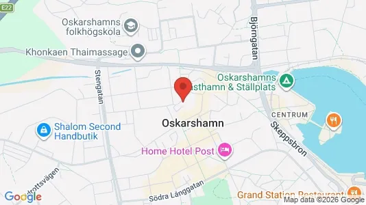 Apartments for rent i Oskarshamn - kort over placeringen