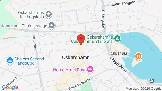 Apartments for rent i Oskarshamn - kort over placeringen
