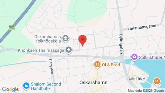 Apartments for rent i Oskarshamn - kort over placeringen